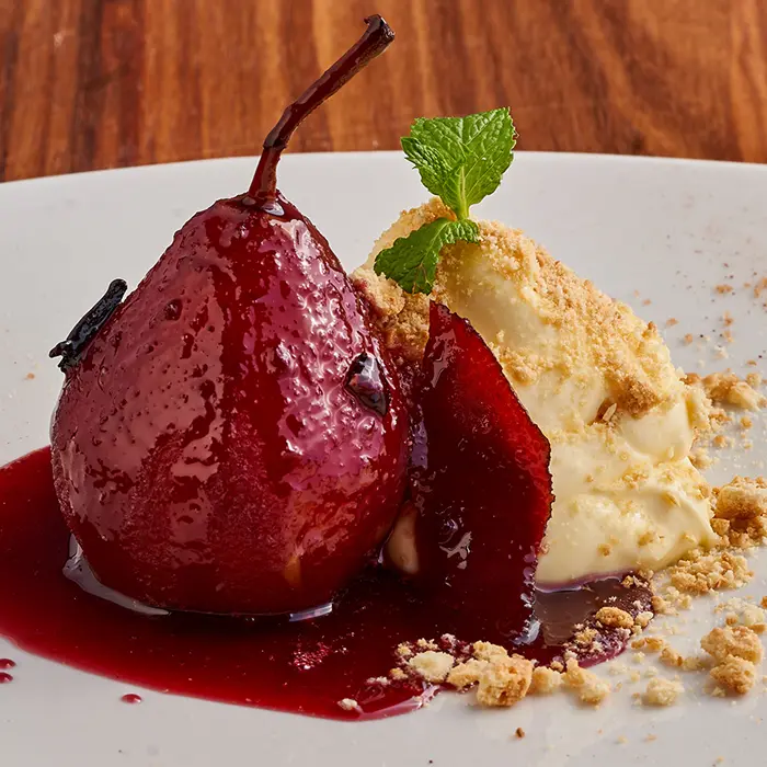 Poached Pear Dessert